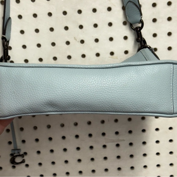 Coach Light Blue Leather Shoulder Bag - Picture 9 of 14